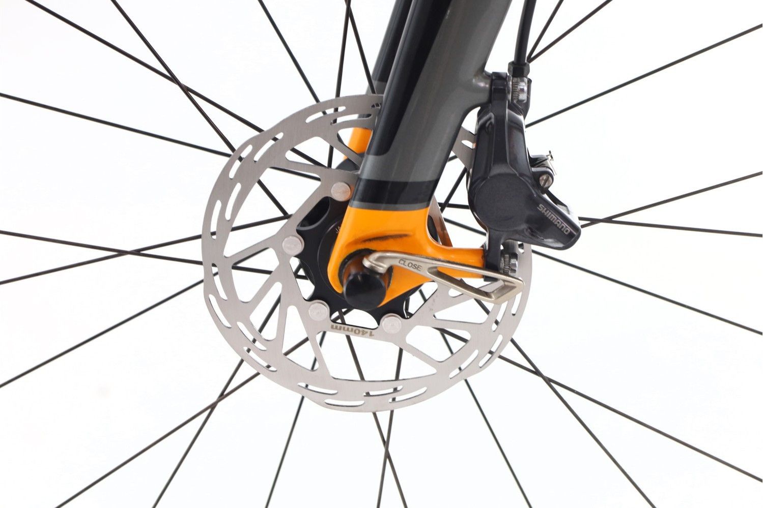 Produit reconditionné · Specialized Tarmac Di2 11V · Orange / Vélo de route | Très bon état