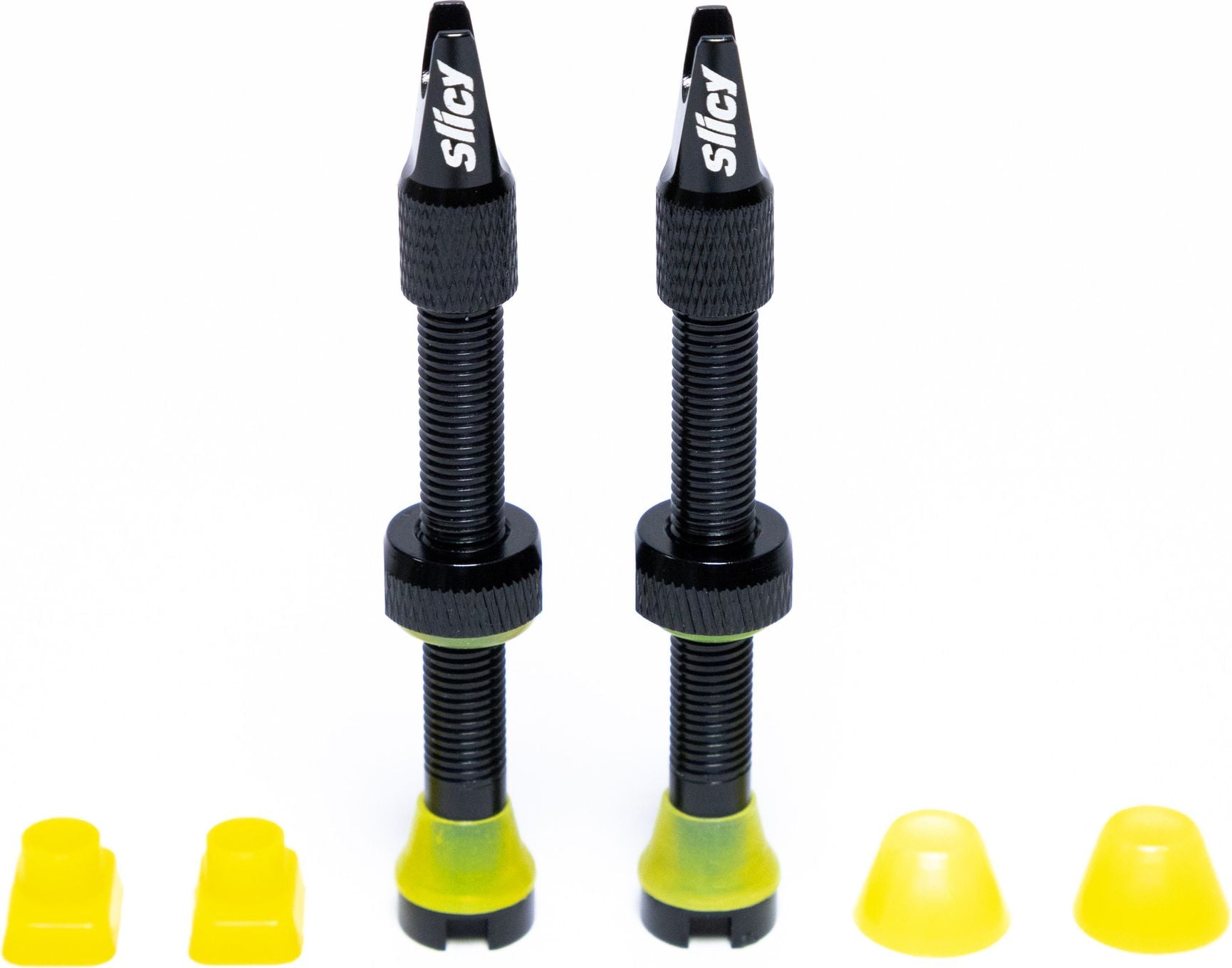Paire de Valves Tubeless Slicy Rocket Valve V2 Noir