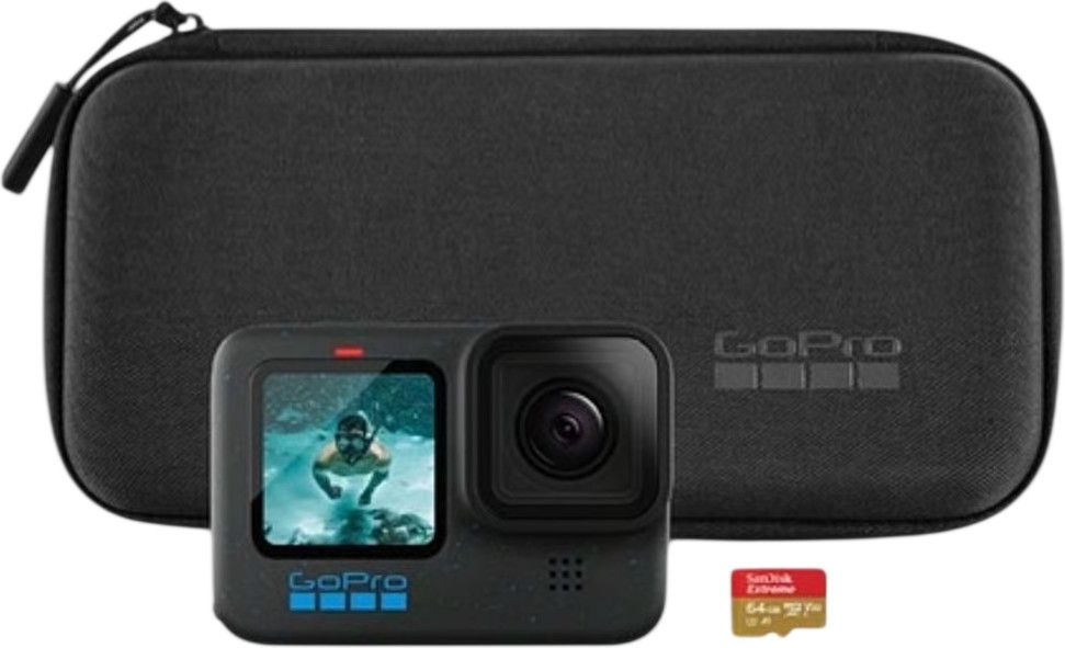 Pack Caméra Embarquée GoPro HERO12 Black + microSD + Étui