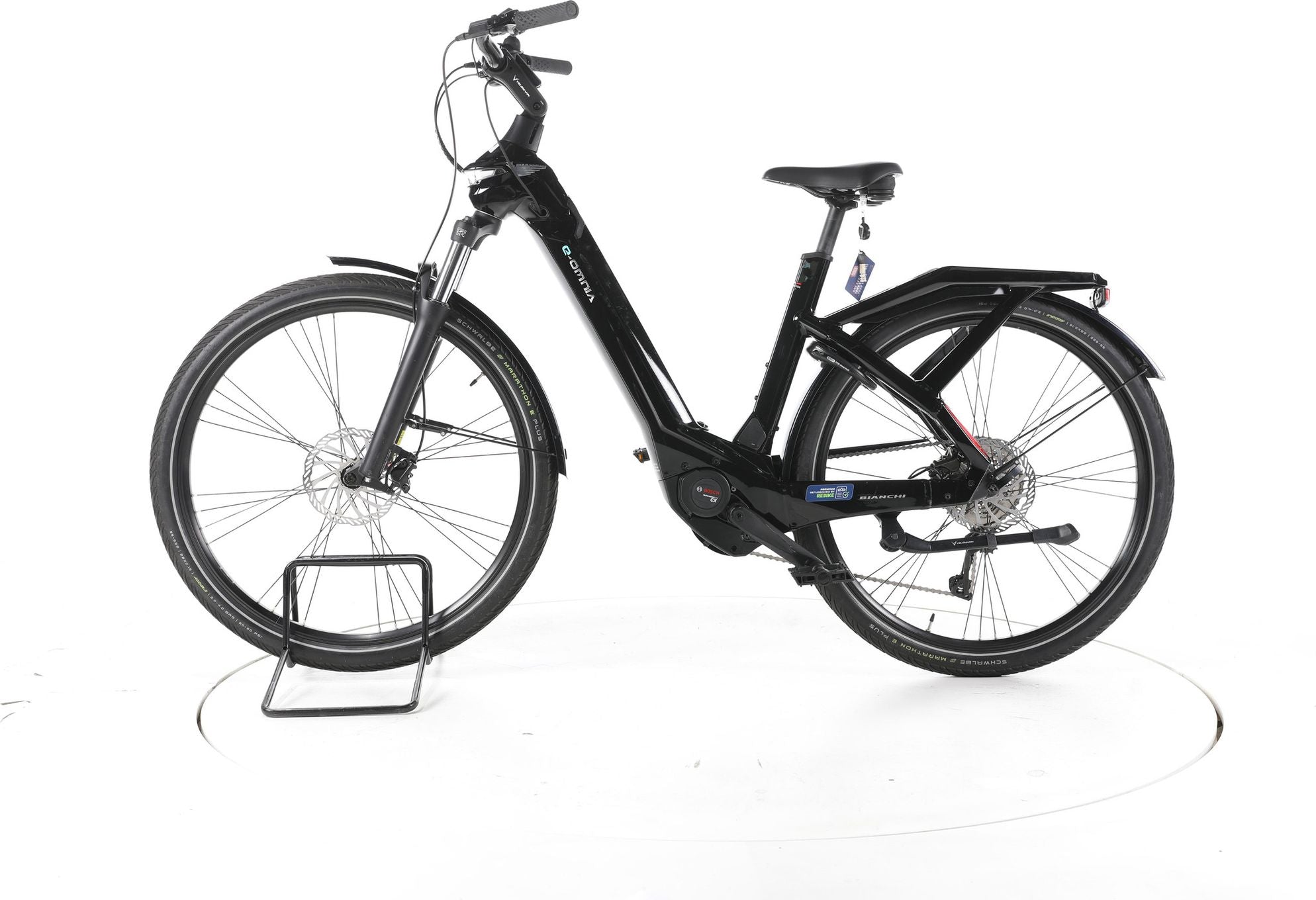 Produit reconditionné - Bianchi E Omnia C Type Trekking E-Bike Entrée basse - Très Bon Etat