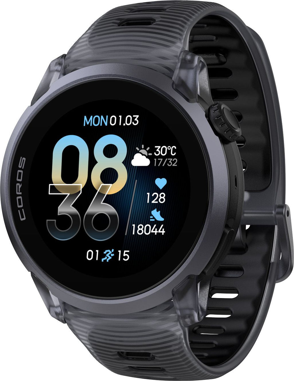 Montre GPS Coros Pace 4 Aluminium Silicone Noir Crystal