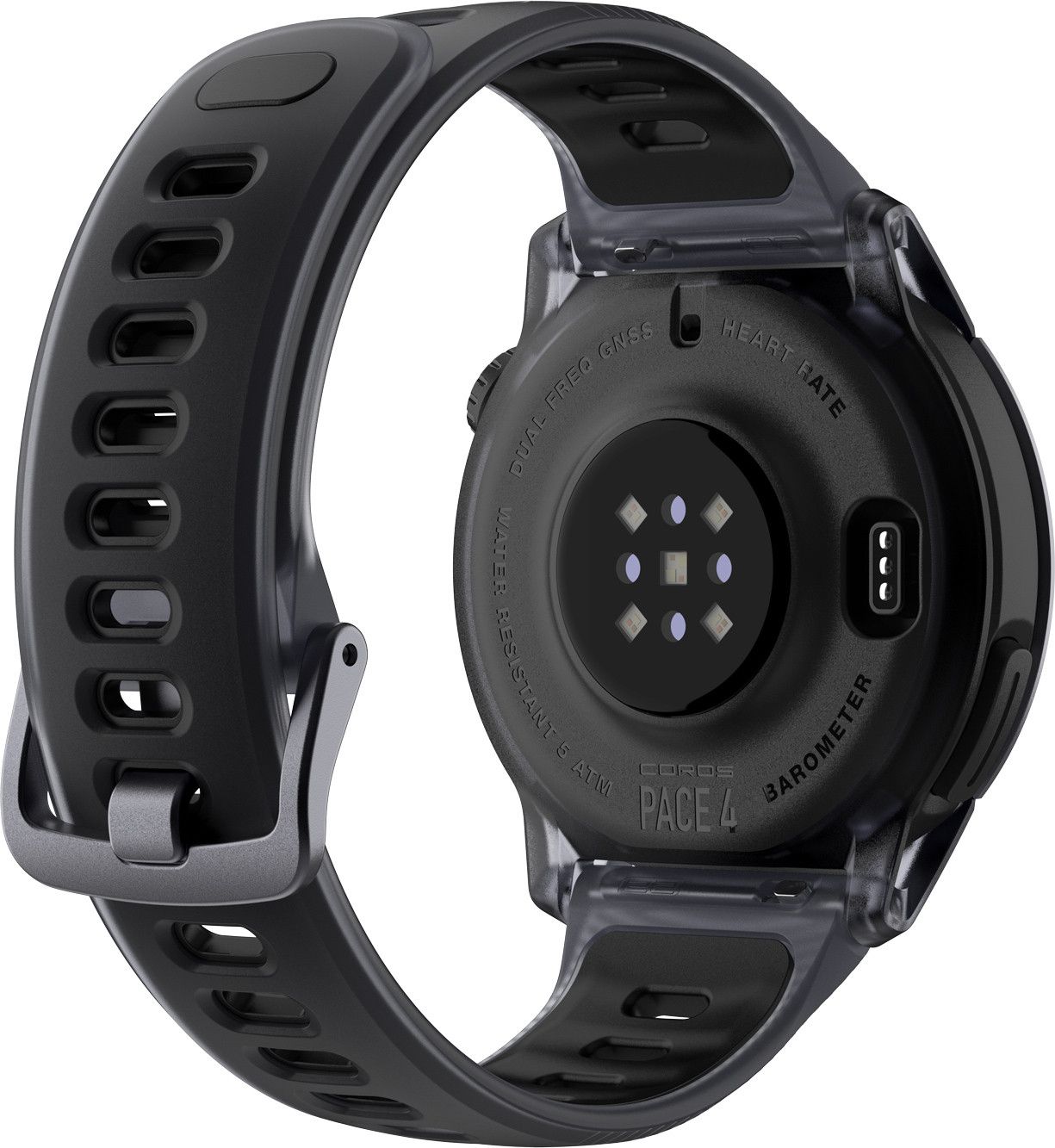 Montre GPS Coros Pace 4 Aluminium Silicone Noir Crystal