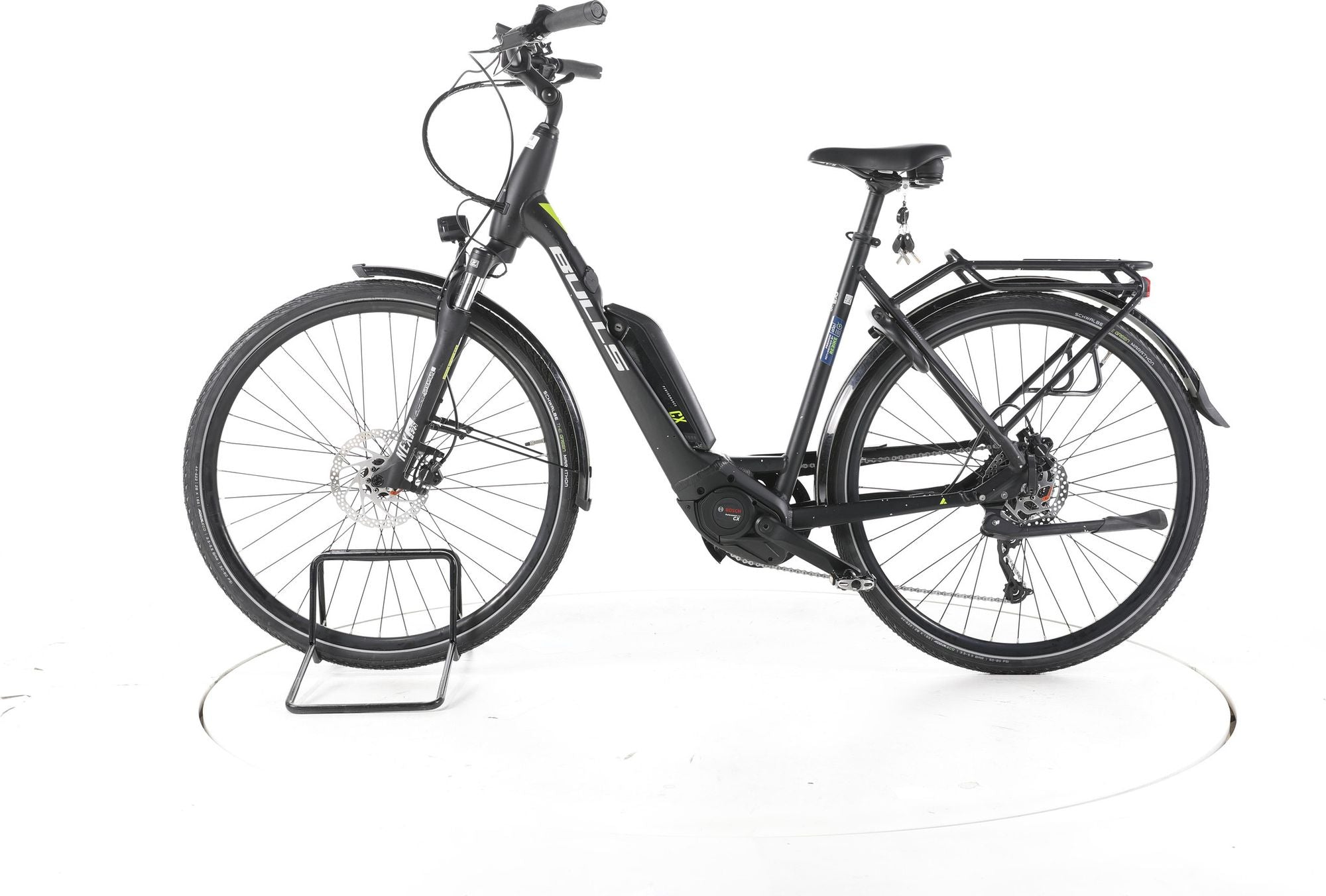 Produit reconditionné - Bulls Street CX (ID97795),schwarz-grau-lime,55cm/28\  Entrée basse - Bon Etat
