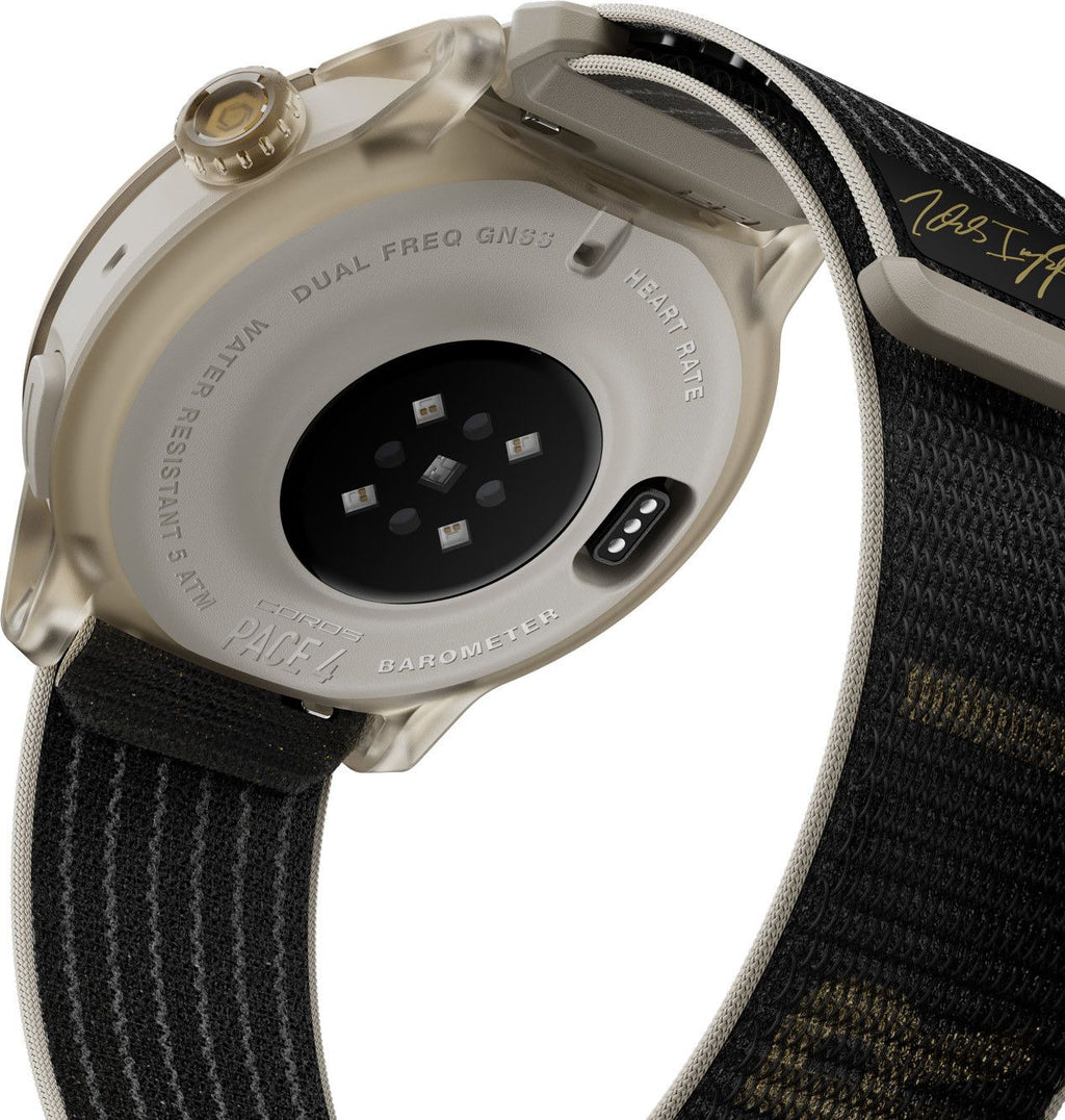 Montre GPS Coros Pace 4 Aluminium Nylon Noir Or Édition Jakob Ingebrigtsen