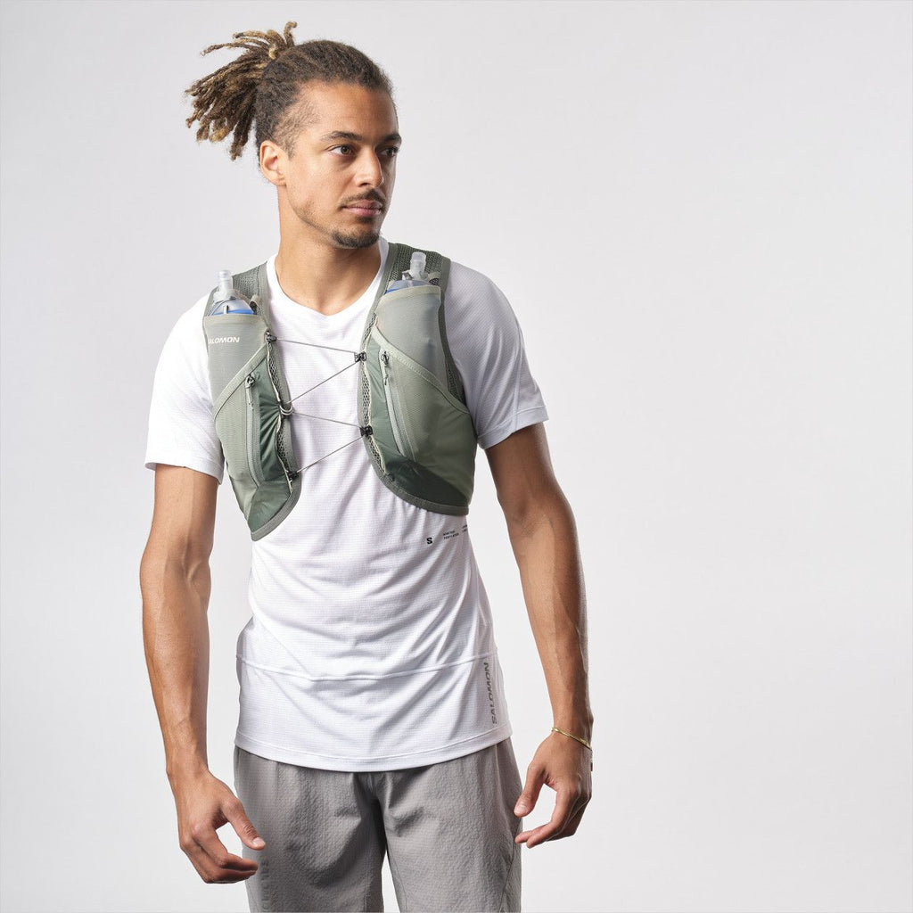 Sac d'Hydratation Salomon Active Skin 12 Kaki T.M - Produit Reconditionné