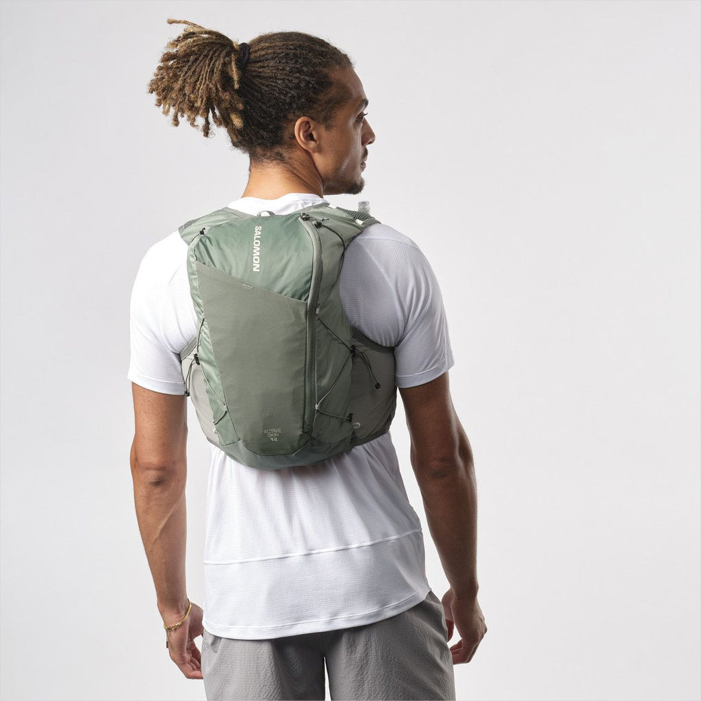 Sac d'Hydratation Salomon Active Skin 12 Kaki T.M - Produit Reconditionné