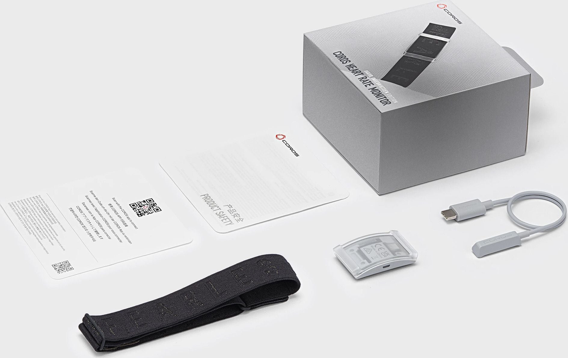 Brassard Capteur Cardiaque Bluetooth Coros HRM Noir Or Édition Jakob Ingebrigtsen