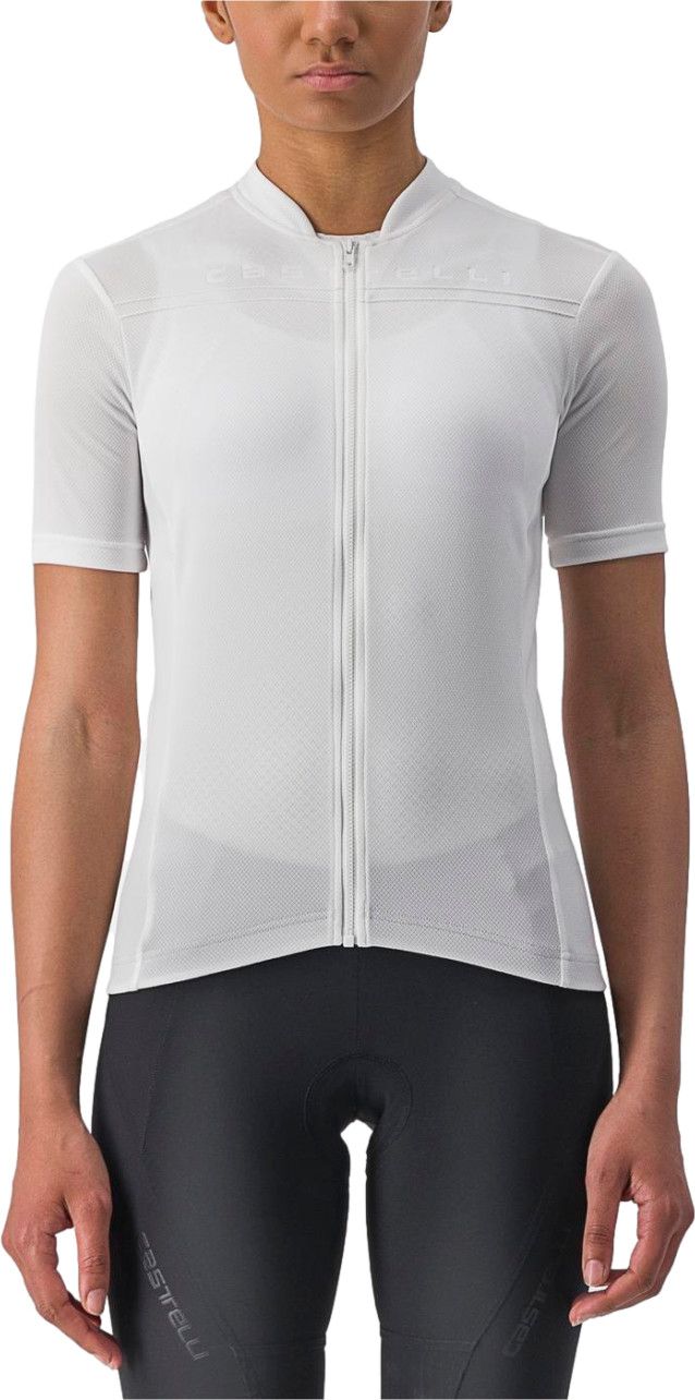 Maillot Manches Courtes Femme Castelli Anima 4 Blanc Ivoire T.L - Produit Reconditionné