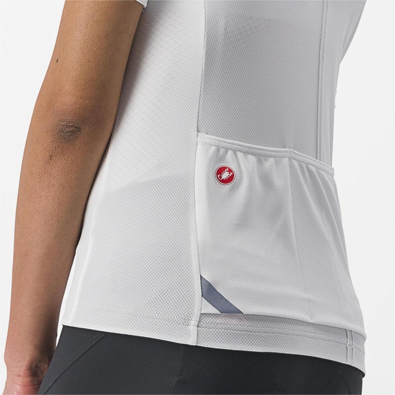 Maillot Manches Courtes Femme Castelli Anima 4 Blanc Ivoire T.L - Produit Reconditionné
