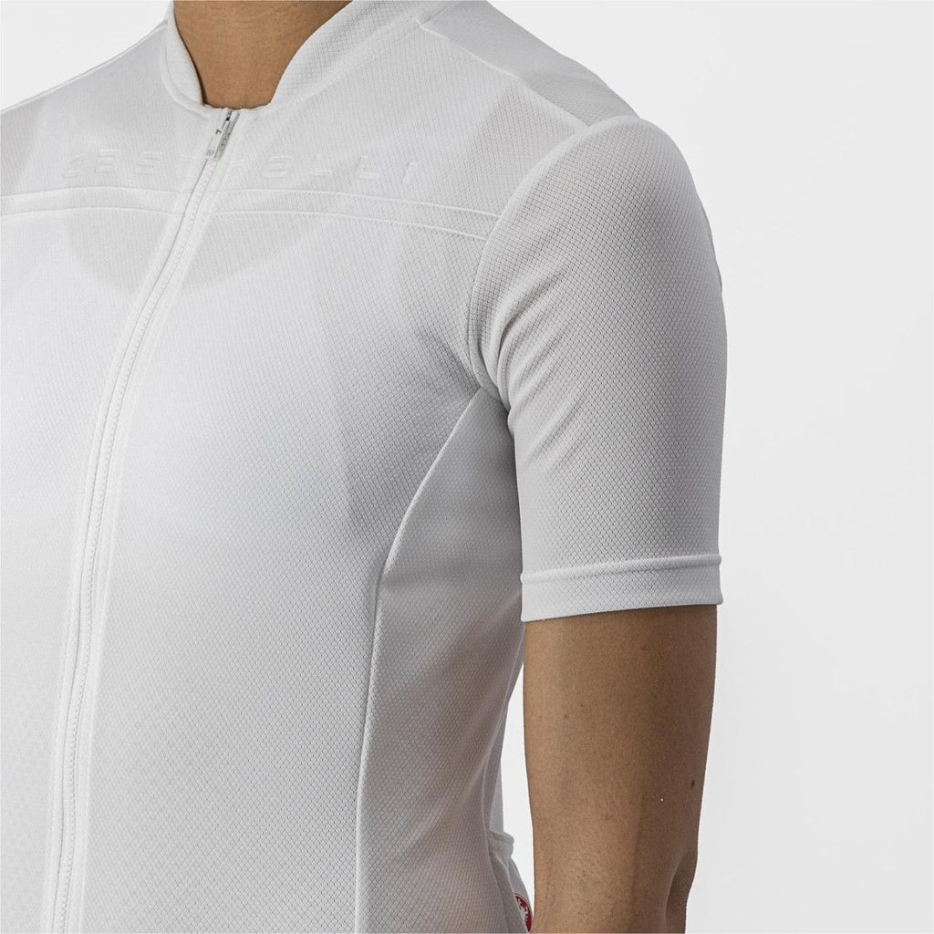 Maillot Manches Courtes Femme Castelli Anima 4 Blanc Ivoire T.L - Produit Reconditionné
