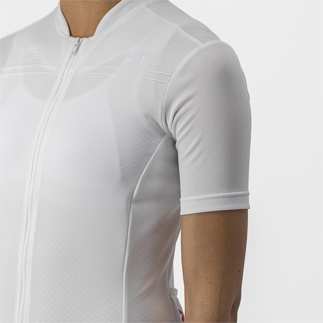 Maillot Manches Courtes Femme Castelli Anima 4 Blanc Ivoire T.L - Produit Reconditionné