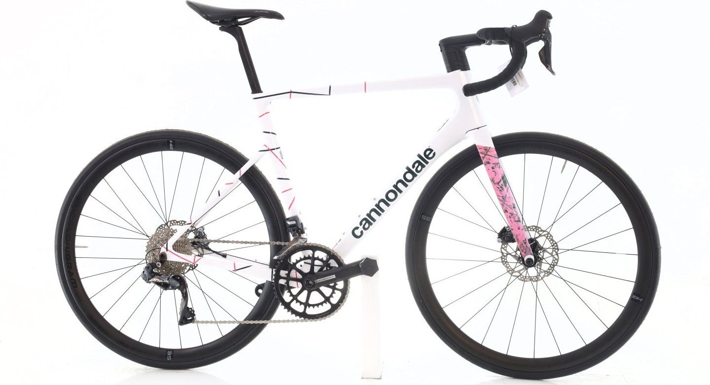 Produit reconditionné · Cannondale SuperSix Evo HI-MOD Di2 11V · Blanc / Vélo de route | Très bon état