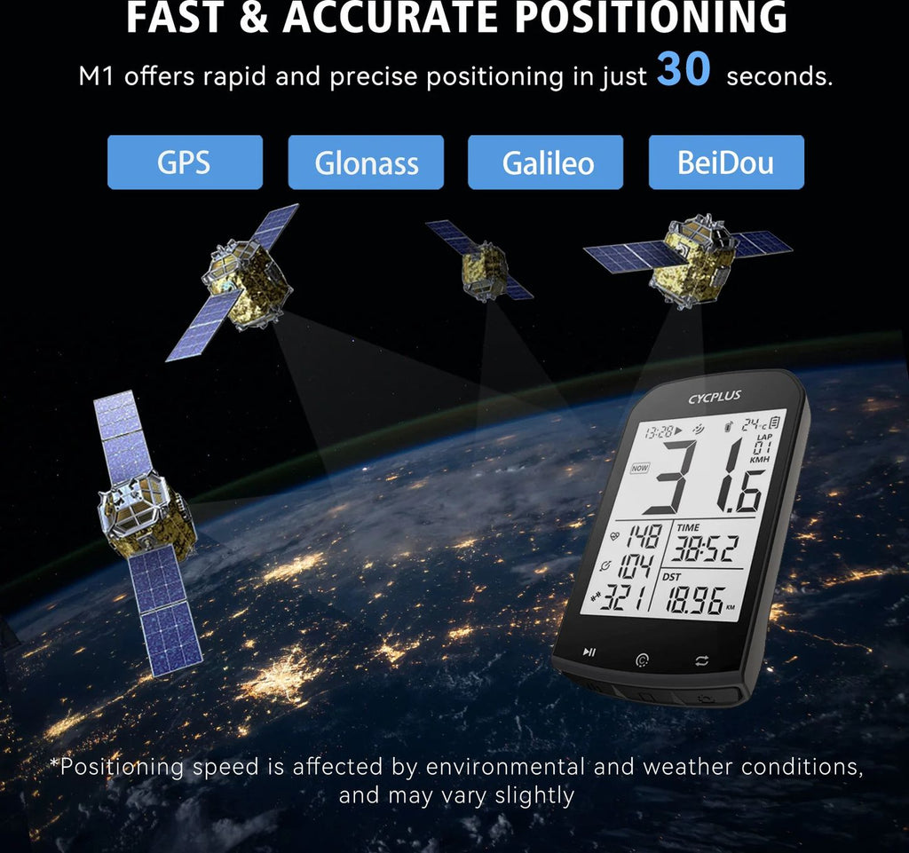 CYCPLUS compteur GPS M1 sans fil