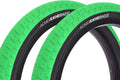 2x pneus BMX ACME 20 pouces x 2,40 pouces vert KHE
