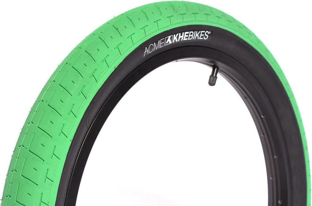 2x pneus BMX ACME 20 pouces x 2,40 pouces vert KHE