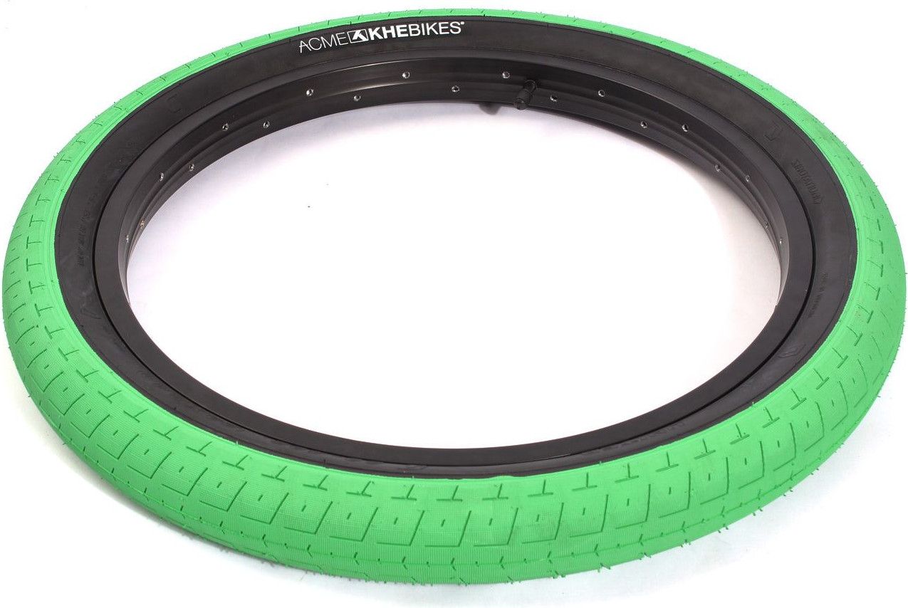2x pneus BMX ACME 20 pouces x 2,40 pouces vert KHE
