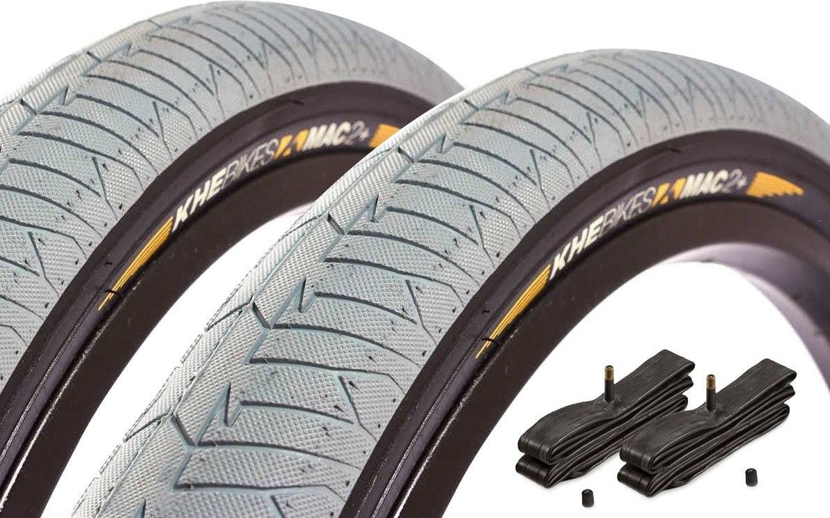 Set de pneus BMX KHE MAC2+ 20 pouces x 2,30 pouces + chambre à air AV