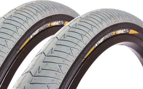 2x pneus BMX KHE MAC2+ 20 pouces x 2,30 pouces gris