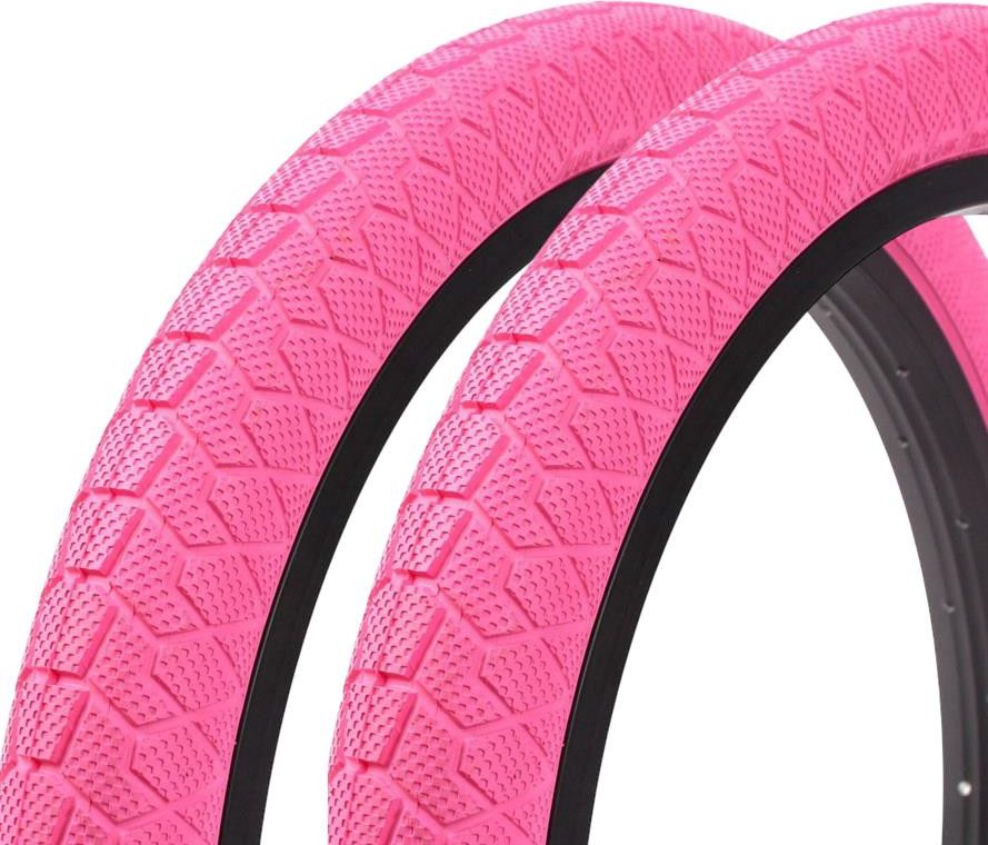 2x pneus BMX KENDA 20 pouces x 1,95 pouces rose