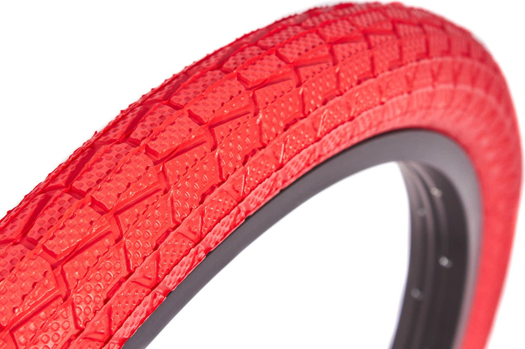 Set de pneus BMX KENDA 20 pouces x 1,95 pouces rouge + chambre à air AV KHE