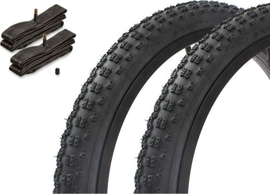 Set de pneus BMX KENDA 20 pouces x 2,125 pouces + chambre à air AV