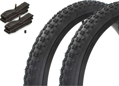 Set de pneus BMX KENDA 20 pouces x 2,125 pouces + chambre à air AV