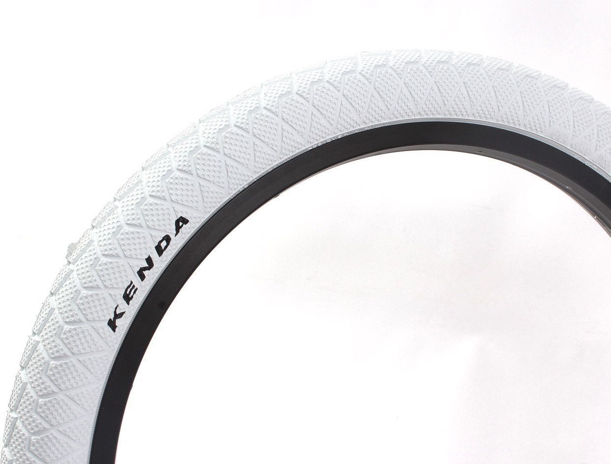 Set de pneus BMX KENDA 20 pouces x 1,95 pouces blanc KHE