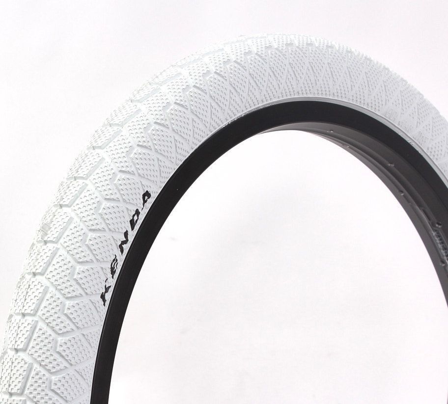 Set de pneus BMX KENDA 20 pouces x 1,95 pouces blanc KHE