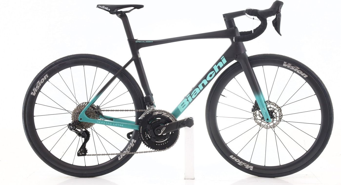 Produit reconditionné · Bianchi Specialissima RC Di2 12V · Noir / Vélo de route | Très bon état