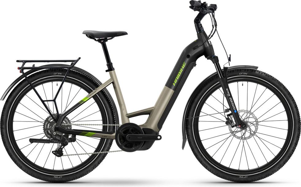 VTC Électrique Haibike Trekking 4 Low Shimano Cues 10V 27.5'' 600Wh Beige/Noir 2026