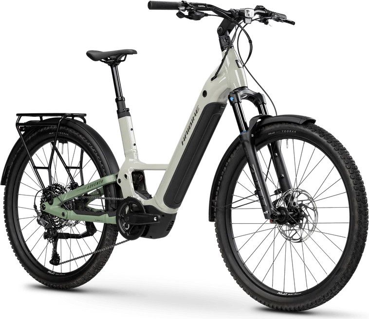 VTT Électrique Tout-Suspendu Haibike Adventr 4 Low Shimano 11V 600Wh Bosch 85 Nm 27.5'' Gris/Vert