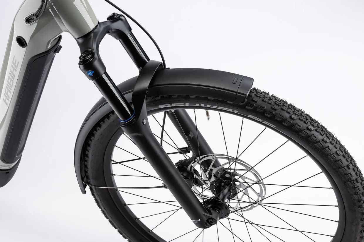 VTT Électrique Tout-Suspendu Haibike Adventr 4 Low Shimano 11V 600Wh Bosch 85 Nm 27.5'' Gris/Vert