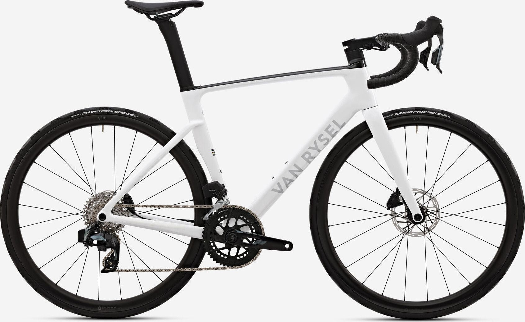 Vélo de Route Van Rysel RCR Sram Rival AXS 12V 700mm Blanc T.XL 186/196cm - Produit Reconditionné