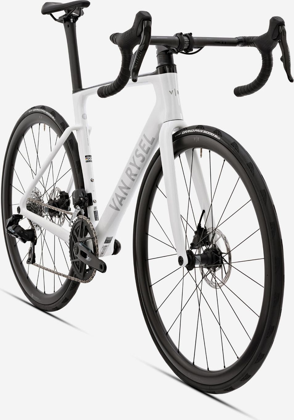 Vélo de Route Van Rysel RCR Sram Rival AXS 12V 700mm Blanc T.XL 186/196cm - Produit Reconditionné