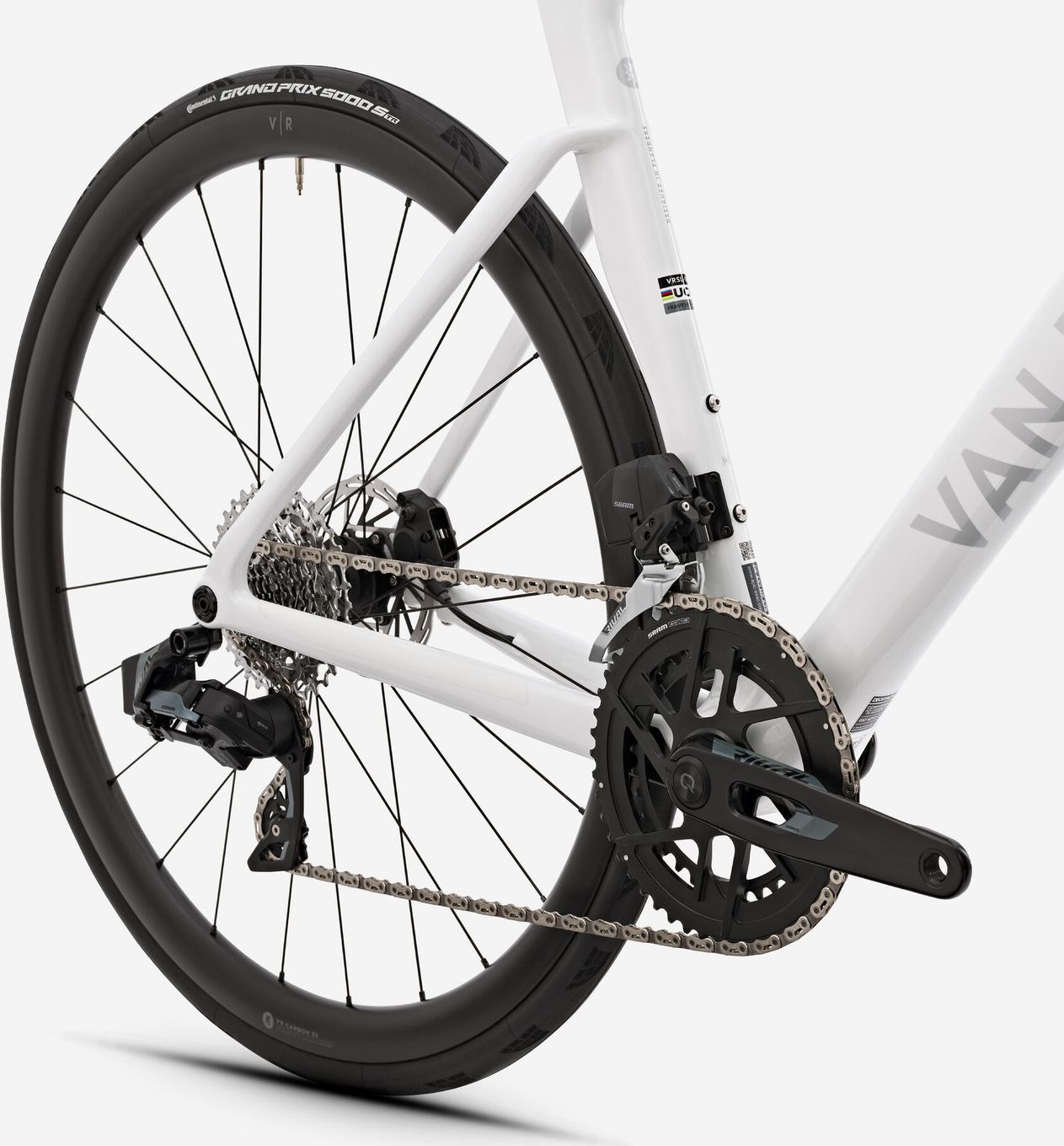 Vélo de Route Van Rysel RCR Sram Rival AXS 12V 700mm Blanc T.XL 186/196cm - Produit Reconditionné