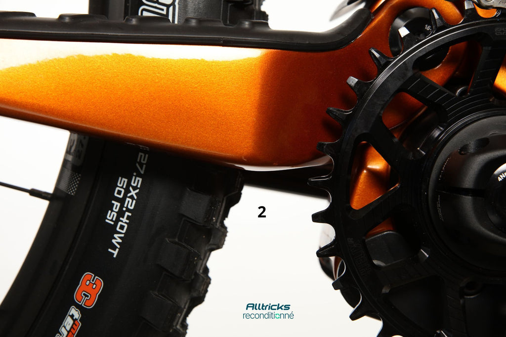 VTT Électrique Tout-Suspendu Cannondale Moterra SL 2 12V 600Wh Shimano 85Nm MX (29/27.5'') Orange T.M 163/175cm - Produit Reconditionné