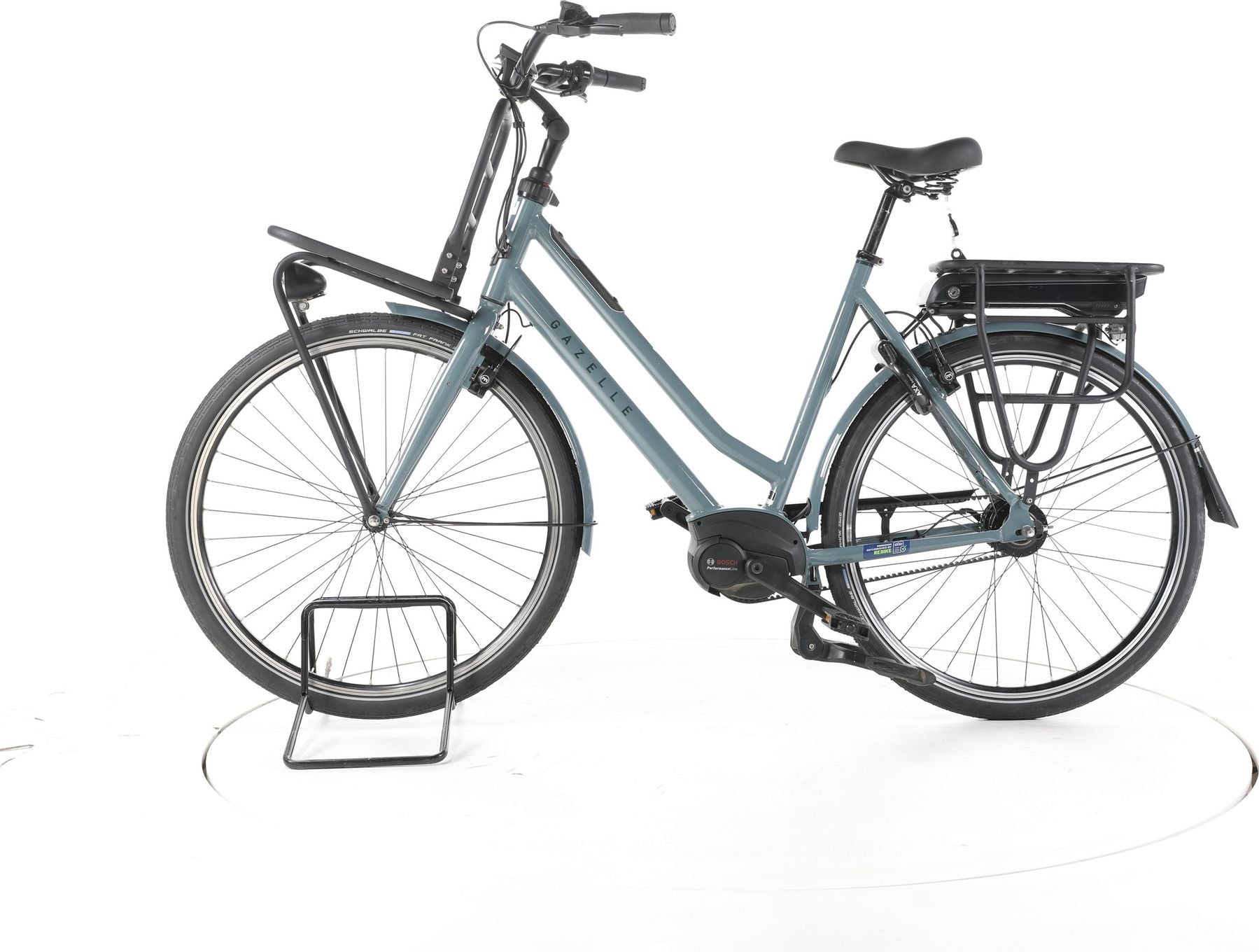 Produit reconditionné - Gazelle HeavyDutyNL C5 HMB City E-Bike Entrée basse - Très Bon Etat
