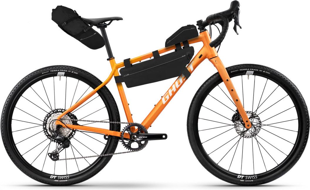 Vélo de Gravel Ghost Asket Advanced EQ Shimano GRX 12V 700 mm Orange Mat 2026