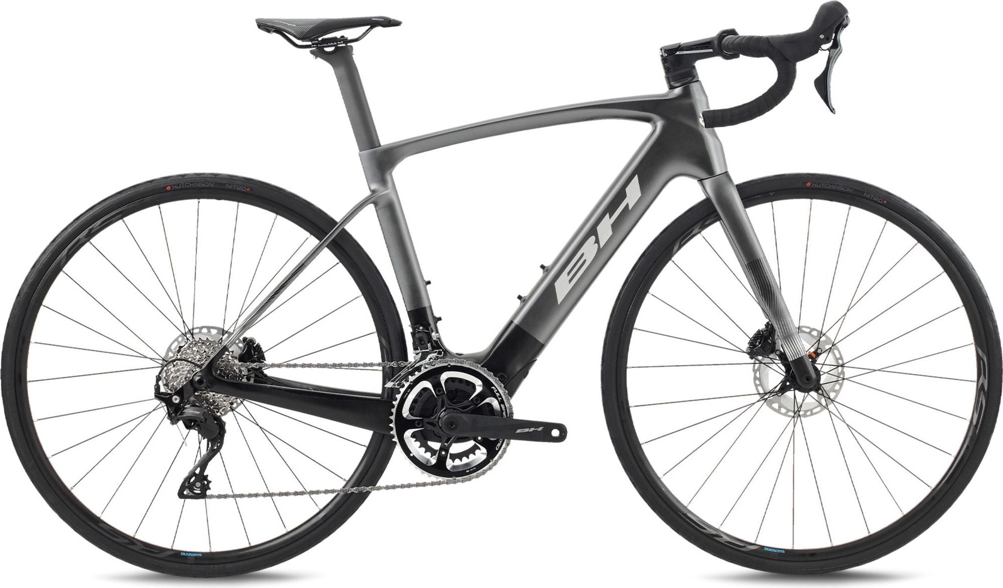 Vélo de Route Électrique BH iRS1 Carbon 1.4 Shimano 105 12V 630Wh 700mm Gris/Noir 2026