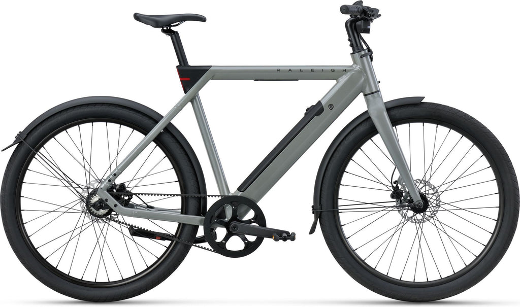 Vélo de Ville Électrique Raleigh ONE Courroie Mono Vitesse 27.5'' Gris