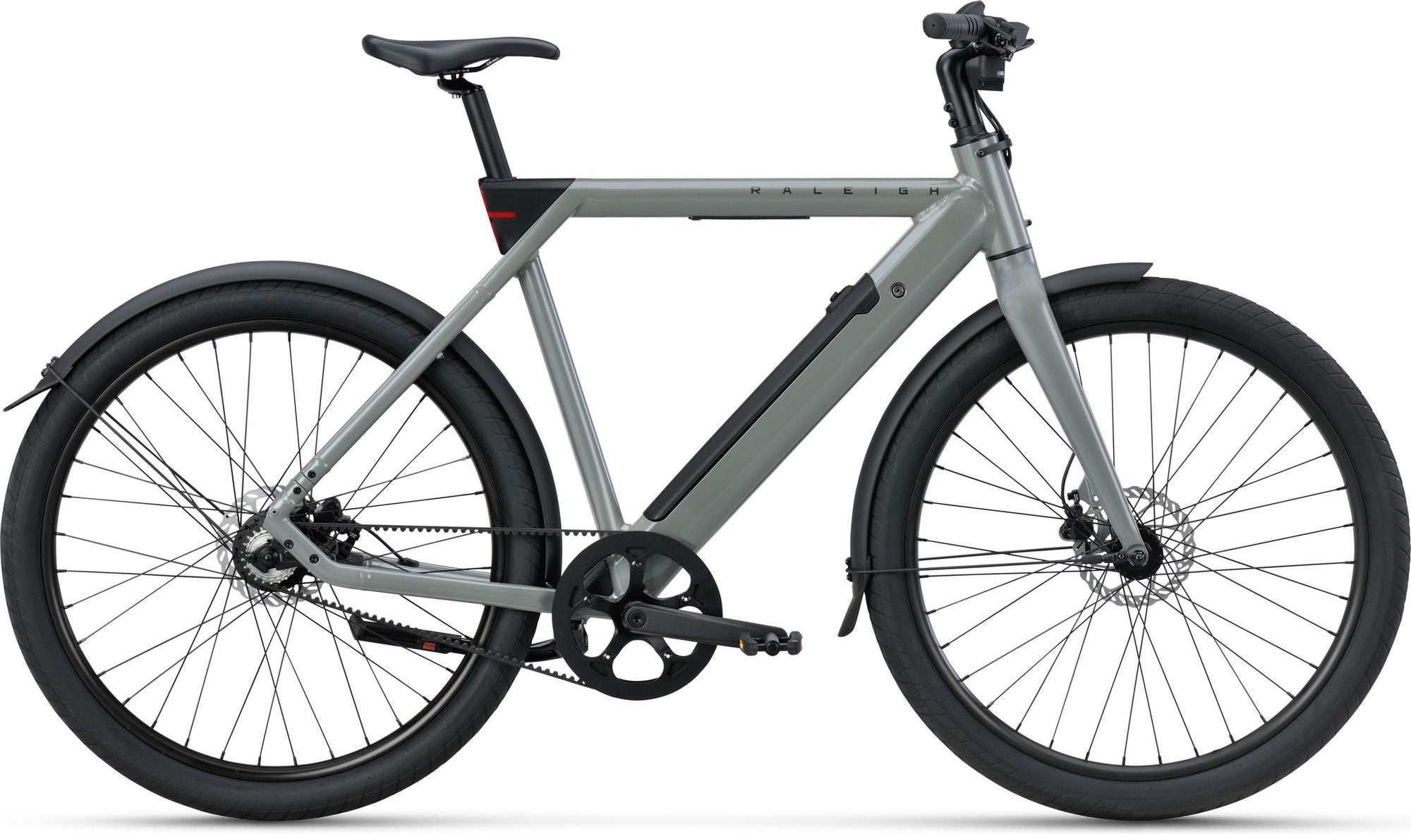 Vélo de Ville Électrique Raleigh ONE Courroie Mono Vitesse 27.5'' Gris
