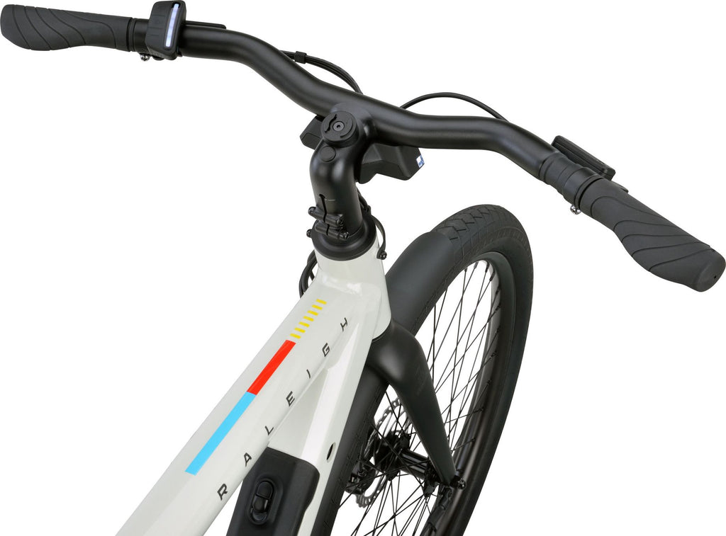 Vélo de Ville Électrique Raleigh ONE Courroie Mono Vitesse 27.5'' Blanc