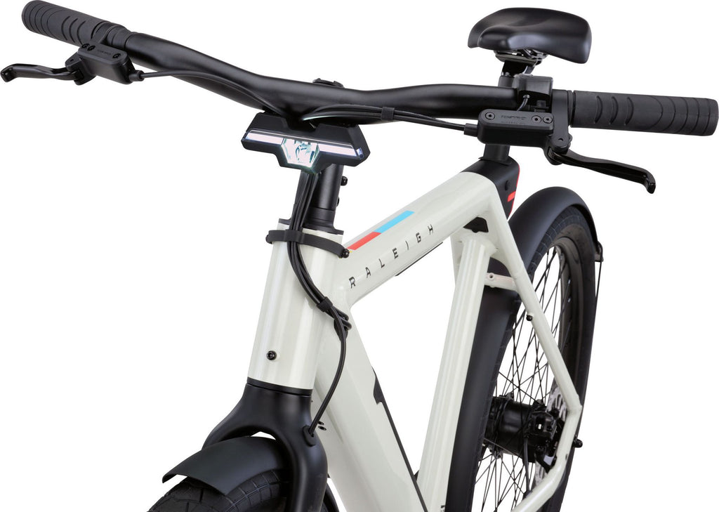 Vélo de Ville Électrique Raleigh ONE Courroie Mono Vitesse 27.5'' Blanc