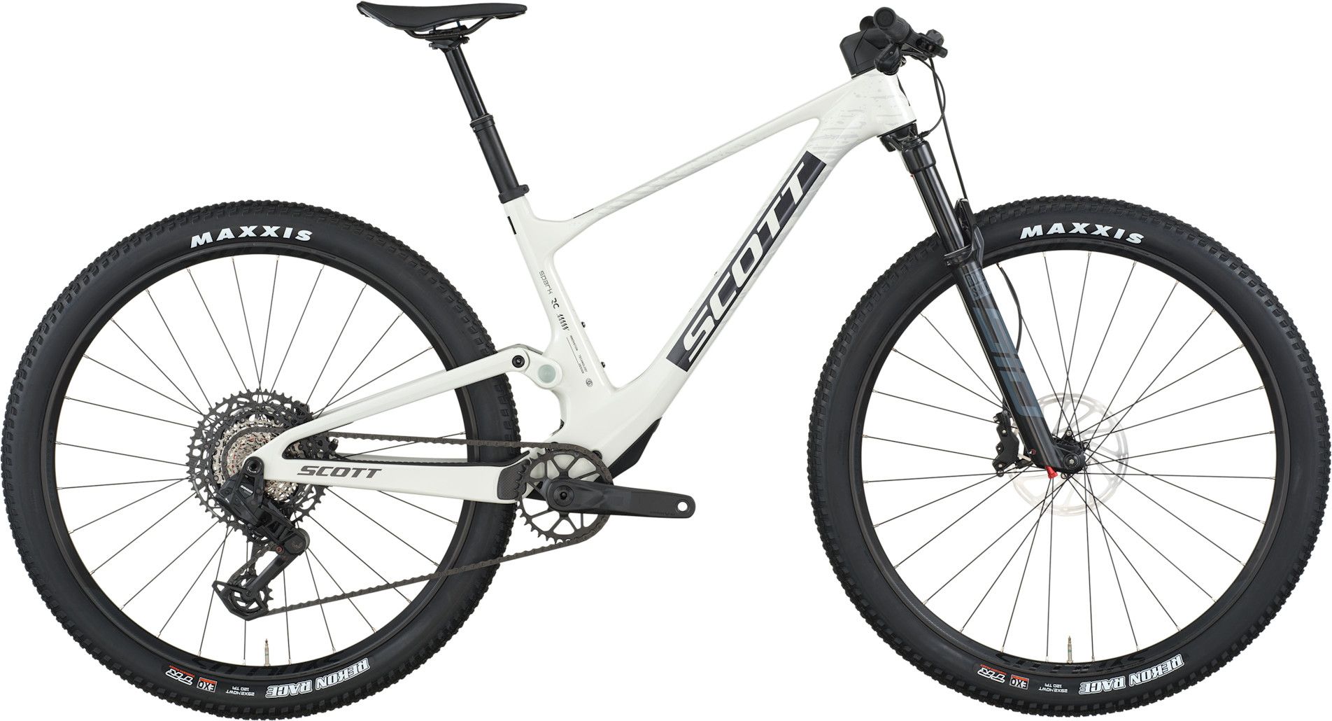 VTT Tout-Suspendu Scott Spark RC Team Sram 12V 29'' Blanc/Gris 2026