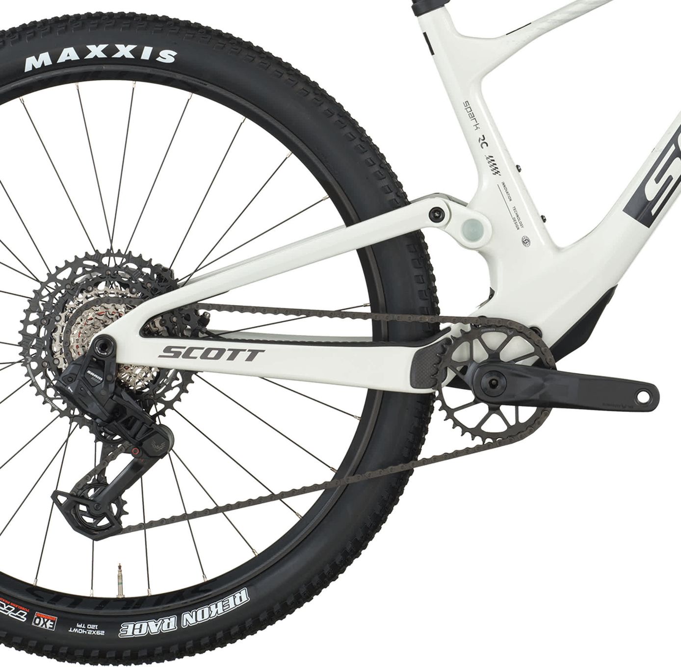 VTT Tout-Suspendu Scott Spark RC Team Sram 12V 29'' Blanc/Gris 2026
