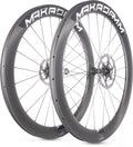 Paire de roues carbone route – MaKadamm stark u56 disc premium à pneus – 1540 gr la paire – centerlock – axe 12x100 | 12x14