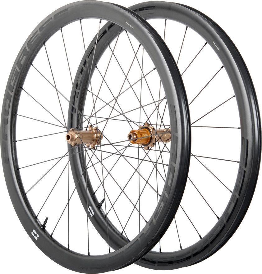 Paire de roues Progress GRX40 Gravel Noir/Light Bronze | 12x100/12x142 mm | Center Lock