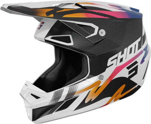 Casque Intégral Shot Speed Wave Noir Blanc Brillant