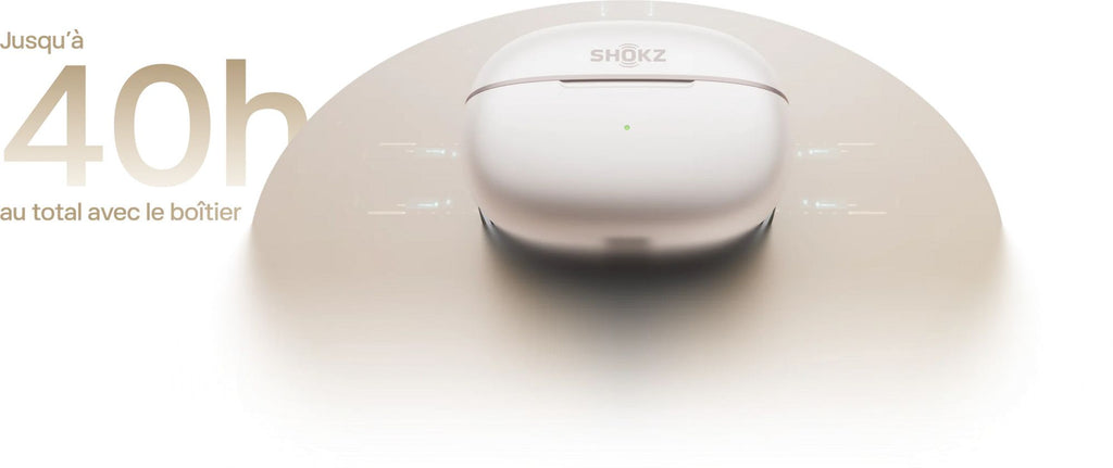 Ecouteurs Bluetooth Shokz OpenDots 2 Blanc
