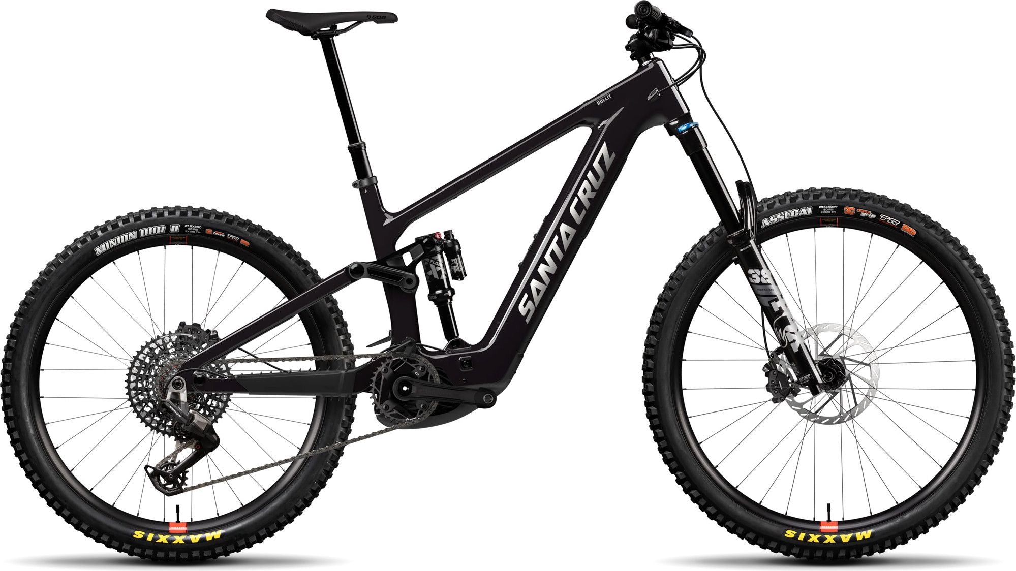 VTT Électrique Tout-Suspendu Santa Cruz Bullit 4 C 90 Sram 12V 600 Wh Bosch 120 Nm MX (29''/27.5'') Noir Gloss Black 2026